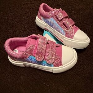 Pink Glitter Kids Sneakers